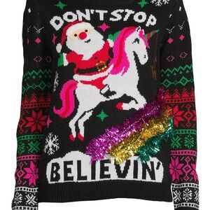 Don’t Stop Believing Christmas Sweater